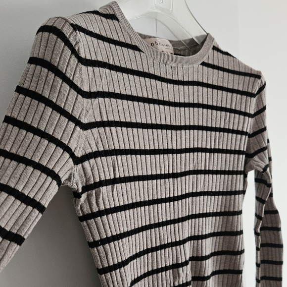 Philosophy M Cashmere Blend Sweater Long Sleeve Ribbed Top Medium - Picture 2 of 6